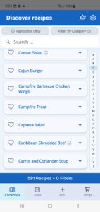 Dinner123 app screenshot 2