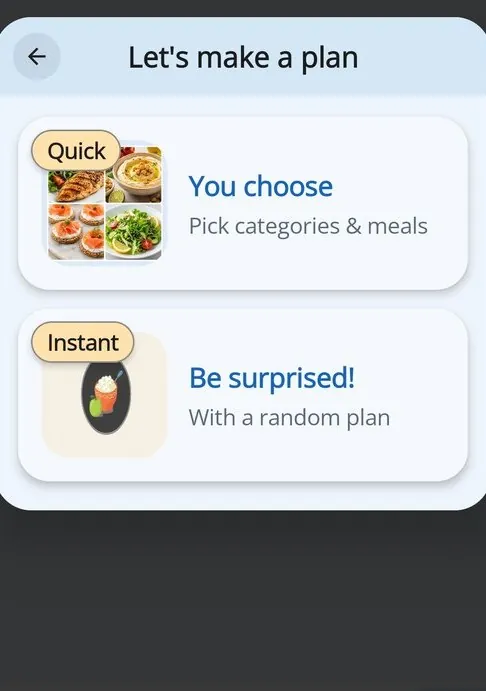 Dinner123 meal planning
