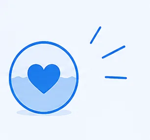 Heart illustration — made with love