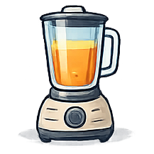 Traditional countertop blender with a pitcher