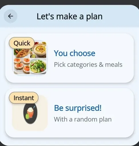 Dinner123 meal planning
