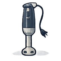 Immersion blender, also known as a hand blender or stick blender