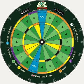 Carolina Pines dartboard design