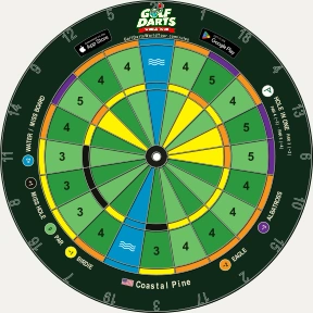 Coastal Pine dartboard design