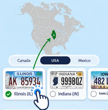 Tapping the Illinois plate in GeoPlates fills Illinois in on the map of North America