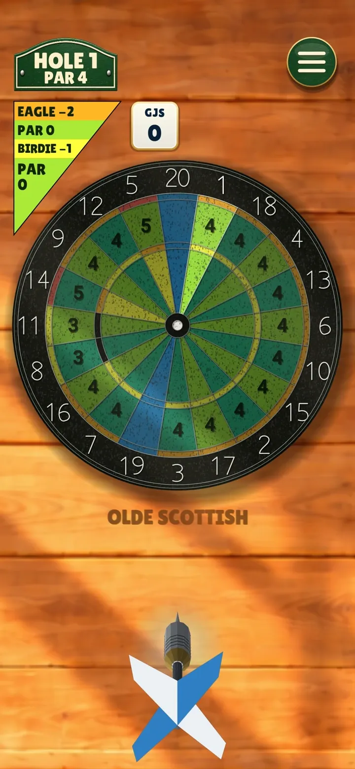 Aim and throw in Golf Darts World Tour